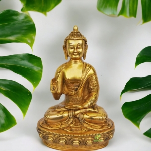 Hand made Lord Buddha brass metal sculpture