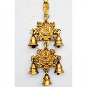 Brass metal attractive design & carved hanging bells