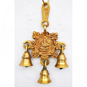 Designer peice of brass metal hand made hanging bells