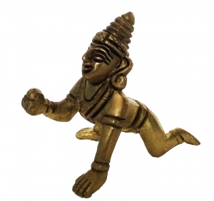 Brass Metal Baby Krishna Statue 