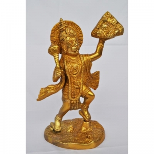 Lord Hanuman brass metal decorative sculpture 
