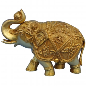 Decorative Gift of Brass made elephant by Aakrati
