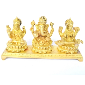 Lakshmi, Ganesha and Saraswati Statue