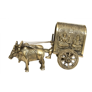 Brassware Bullock Cart For Home Decoration