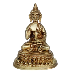 Blessing Budhha Brass Statue