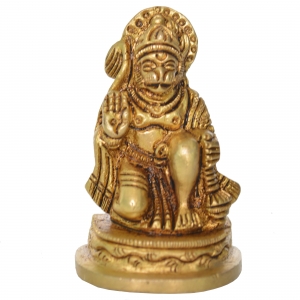 Brass Statue of Hanuman Religious Temple figure