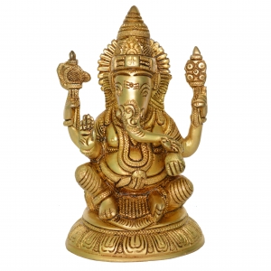 Statue of Lord Ganesha in Antique Finish
