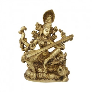Saraswati/Veena Vadini Sitting Idol Statue