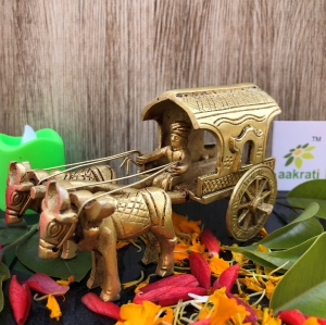 Bullock Cart of Brass
