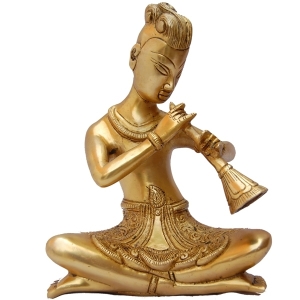 Decorative Hand Made Brass Metal Home decor Musician statue