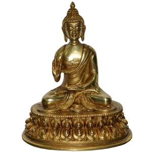 Lord Buddha Brass Metal Hand Carved Statue