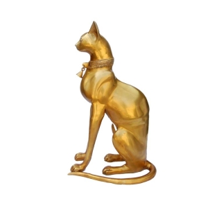 Home Decor Brass Metal Cat Figure