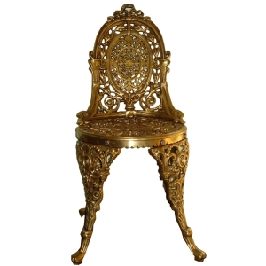 Brassware Antique Chair For Garden and Home Decoration