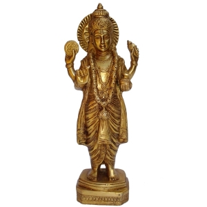 Lord Dhanvantari Brass Antique Statue 