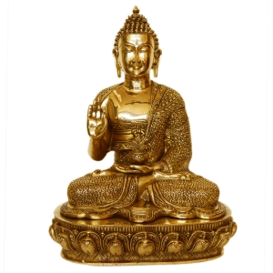Aakrati Buddha brass made fine quality sculpture for home and office decor and gift