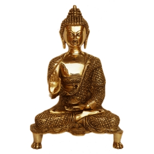 Lord Buddha symbol of piece home decor brass statue 