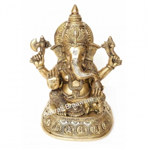 Lord Ganesha Brass made Statue by Aakrati