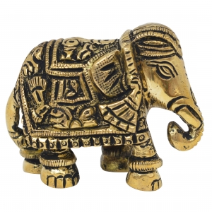 Vashtu elephant solid brass made figure for home, office and hotel etc 