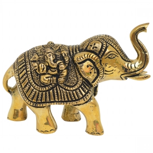 Handmade handicrafts metal brass elephant figure 