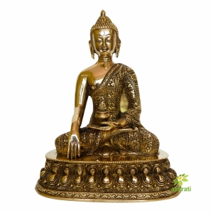 Lord Buddha Statue Handmade figurine brass bronze home decor