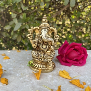 Ganesha Statue, Hindu Good Luck Gift for New Beginnings, House warming gift By Aakrati
