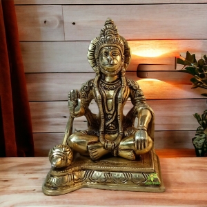 Brass Lord Hanuman Statue |Bajrang Bali| |Religious Statue| |Hanuman idol| |Devotee of Rama|