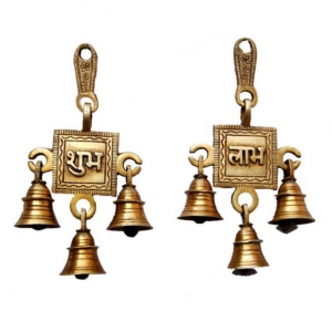 Brass metal made religious wall hanging bells