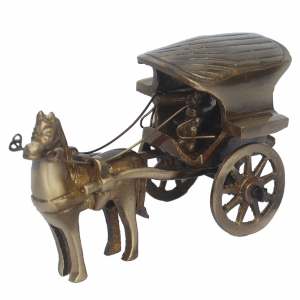 Brass Metal Horse cart Home decor/Gift