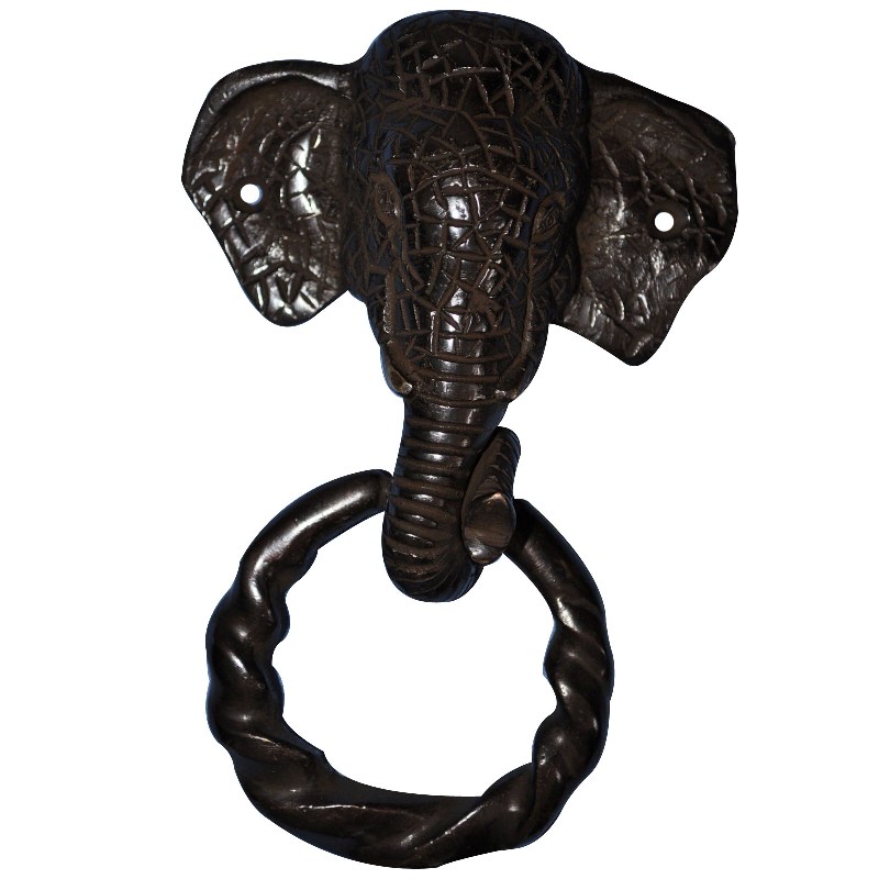 Aakrati Elephant Door Knocker Made In Solid Brass Metal