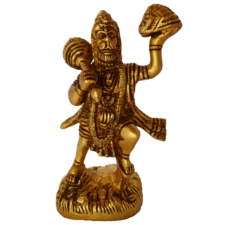 Details about   Hanuman brass statue,Hindu god, 