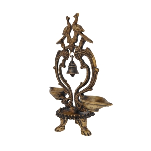 Indian Brass Bird Oil Lamp Brass Diya for Diwali Decorations