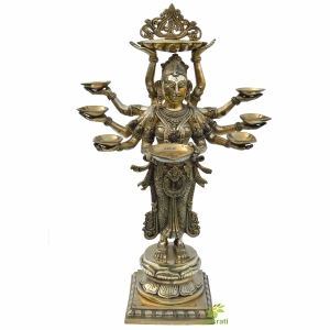 Ten Hand big size deep lady deep laxmi statue