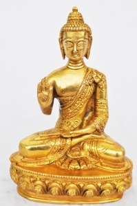 Lord Buddha brass metal antique finish hand made statue