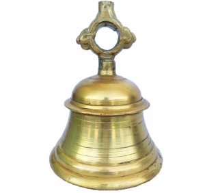 A Beautiful and Nice Temple Hand Bell in Antique Finish