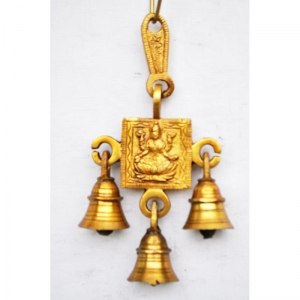Luxurious brass metal handicraft stylish maa laxmi bell