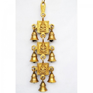 Designer & classic temple hand made bell with 7 little bell