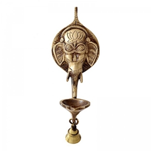 Lord Ganesha Brass Oil Lamp of Brass