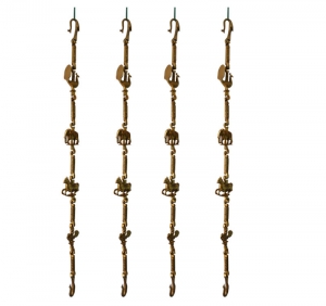 Hand made brass metal zula chain zula kada swing chain set,fancy jhula chain