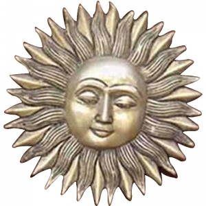 Sun Face made in brass by Aakrati