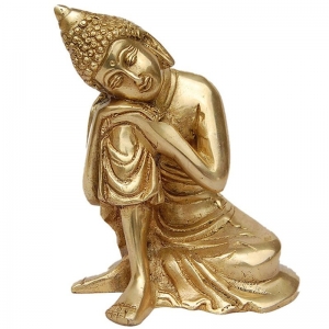 Lord Buddha Designer Statue of Brass by Aakrati