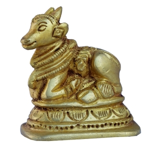 Nandi (Bull) Statue Made of Brass By Aakrati