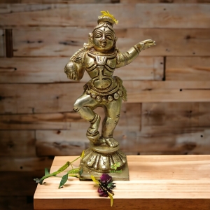 Baby Krishna Dancing Sculpture 