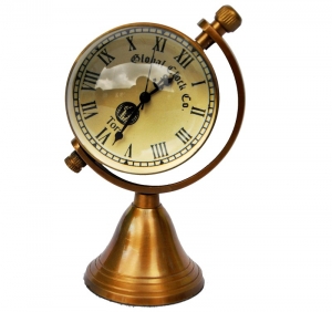 A Globe style table clock with 2 inch dia