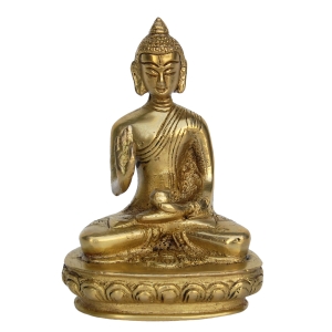 Brass Blessing Buddha Statue 