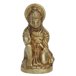  Blessing Lord Hanuman Brass Statue
