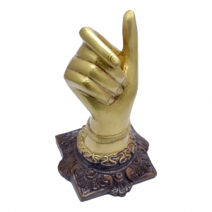 Aakrati Designer Brass Hand Shape Pen Stand