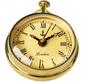 Table clock cum paper weight (Flat front glass)