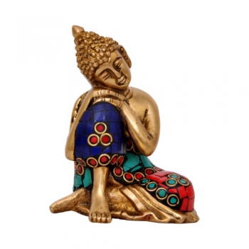 Buddha Decorative Showpiece In Brass