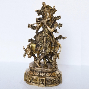 Krishna Statue of Brass