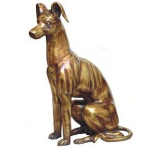 Dog sculpture Made of Brass
